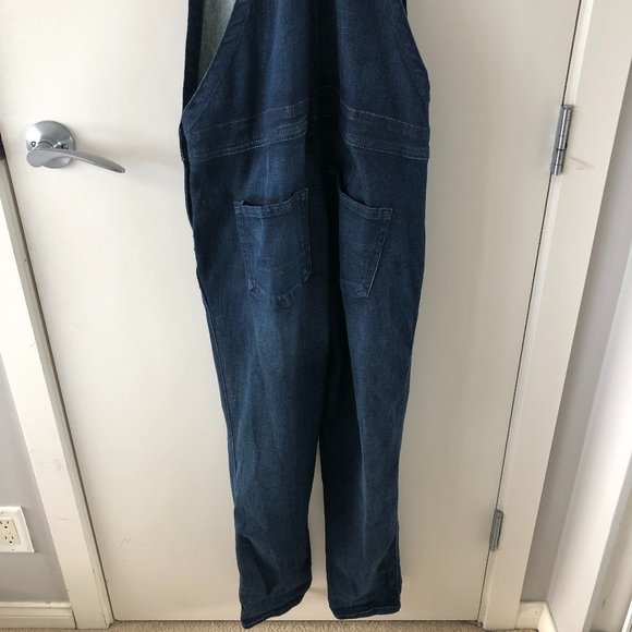 American Eagle Slim Fit Dark Denim Overalls - Picture 10 of 10